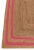 2'x3' Pink Border Rectangle Jute Handmade Rug For Sale - Image 4 of 11