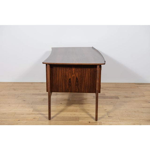 1960s Mid-Century Modern Danish Rosewood Desk by Svend Åge Madsen for H.P. Hansen, Denmark, 1960s For Sale - Image 5 of 18