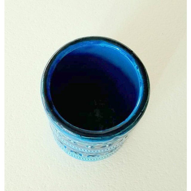 Mid-Century Rimini Blue Vase from Bitossi-Flavia Montelupo For Sale - Image 4 of 6
