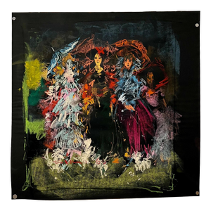 Anthony Triano, Abstract Expressionist Gestural Oil Pastel Drawing Women Figures Anthony Triano, 1960