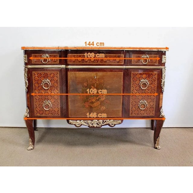 Late 19th Century Dresser in Marquetry For Sale - Image 18 of 18