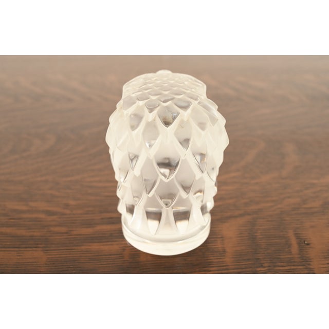Lalique "Eagle Head" Art Deco Crystal Paperweight For Sale - Image 9 of 12
