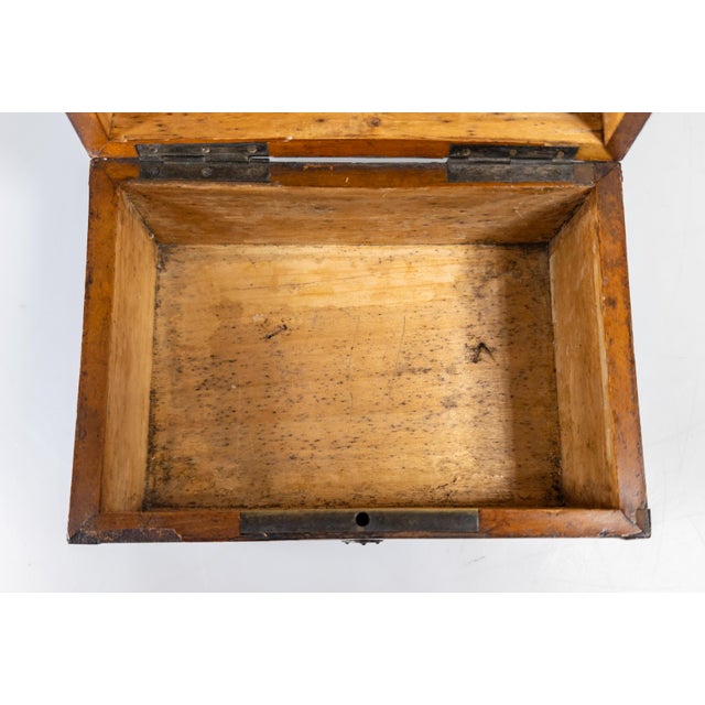 19th Century European German or Austrian Biedermeier Strong Box For Sale - Image 11 of 15