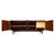 French Period Mid-Century Modern Buffet, Rosewood and Brass, Circa 1950 For Sale - Image 4 of 9