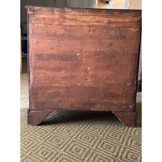 Antique English Georgian Secretary Chest Mahogany Circa 1800 For Sale - Image 4 of 13