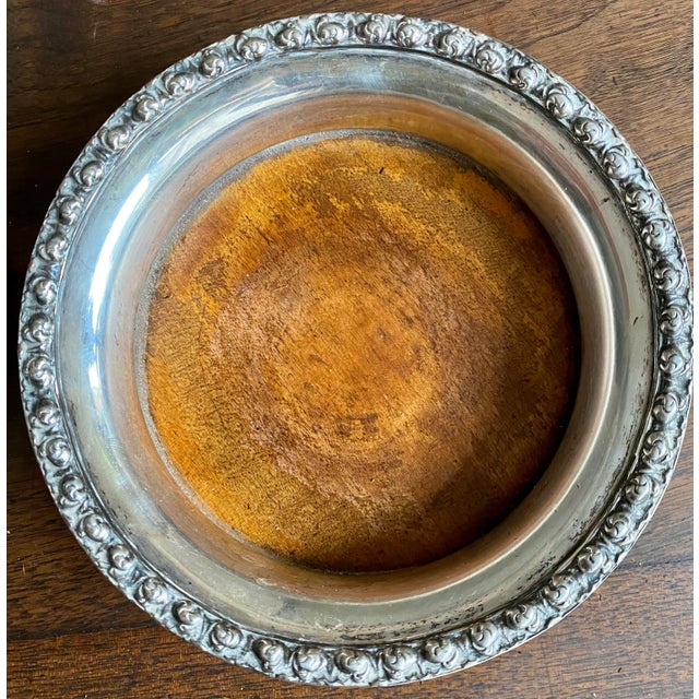 Early 20th Century 800 Silver Bottle Coasters Otto Schneider W/ Roses - a Pair For Sale - Image 6 of 10