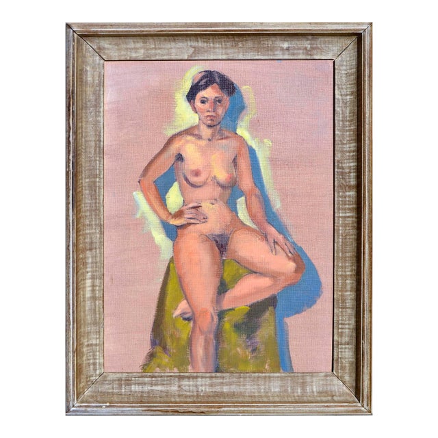 Mid Century Female Nude Figure, Sea Cliff Beach by Jon Blanchette For Sale