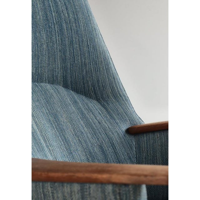 1950s Set of Vintage Mama Bear Lounge Chair and Ottoman in Oak and Teak by Hans J. Wegner for A.P. Stolen, 1950s For Sale - Image 5 of 18