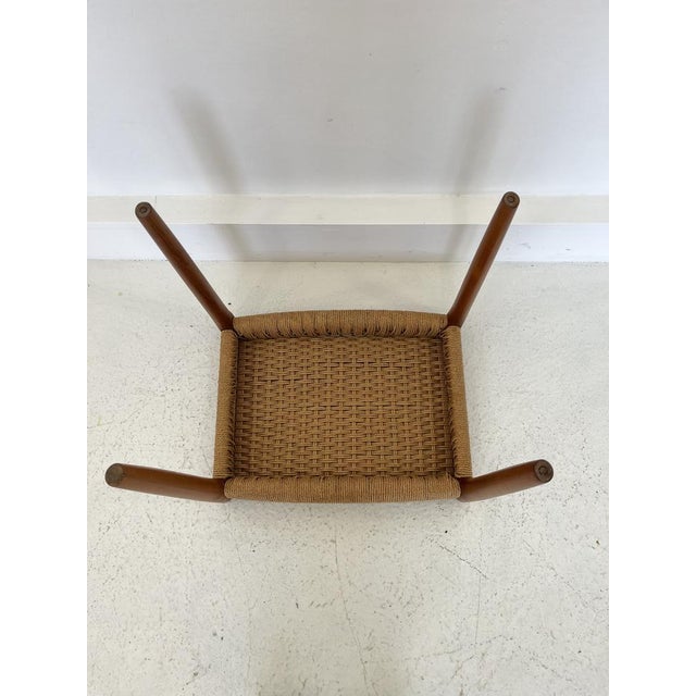 Brown Danish Model 80 Stool in Teak by Niels O Møller for J.L. Møller, 1960s For Sale - Image 8 of 9