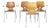 Vintage Industrial Stackable Dining Chairs with Beech Wood Armrests from Pagholz, Germany, 1970s, Set of 4 For Sale