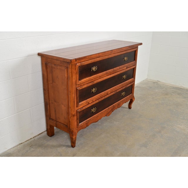 Baker Furniture Company Baker Furniture Italian Provincial Carved Maple Dresser or Chest of Drawers For Sale - Image 4 of 15