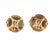 Contemporary Late 20th Century Pair of 18k Gold Ancient Coin Earrings For Sale - Image 3 of 3