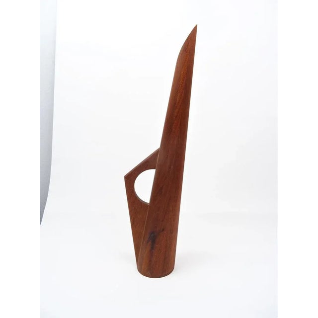 Mid-Century Modern Mid-Century Scandinavian Vase in Teak, 1950s For Sale - Image 3 of 5
