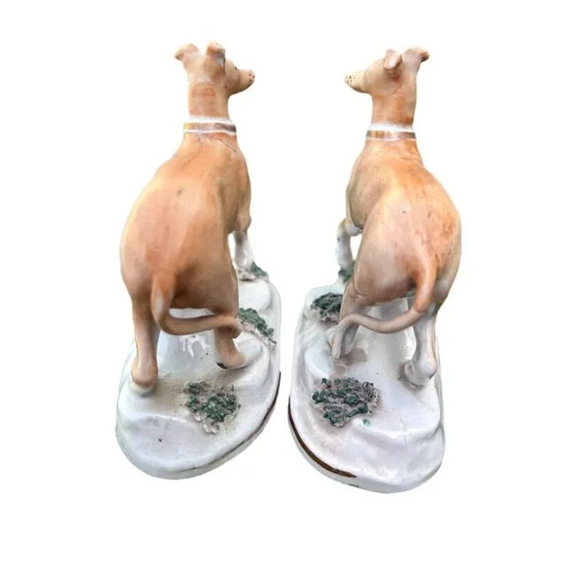 Mid 19th Century 19th Century Staffordshire Greyhounds For Sale - Image 5 of 7