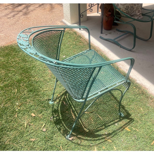 Metal Vintage Garden Chair For Sale - Image 7 of 8