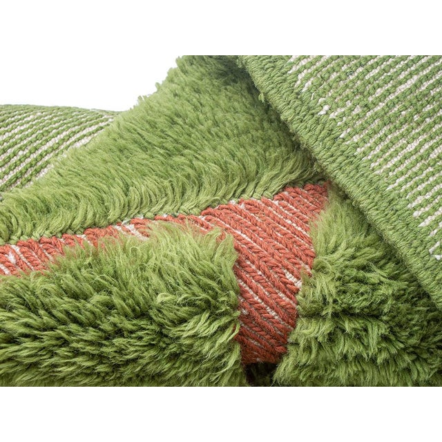 2020s Premium Hand-Knotted Wool Rug | 9'11" X 6'11" | One of a Kind For Sale - Image 5 of 7