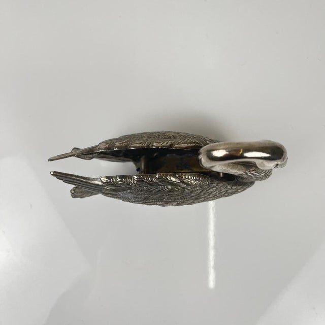 1970s Swan Towel Rack in Silver-Plated Metal, 1970s For Sale - Image 5 of 9