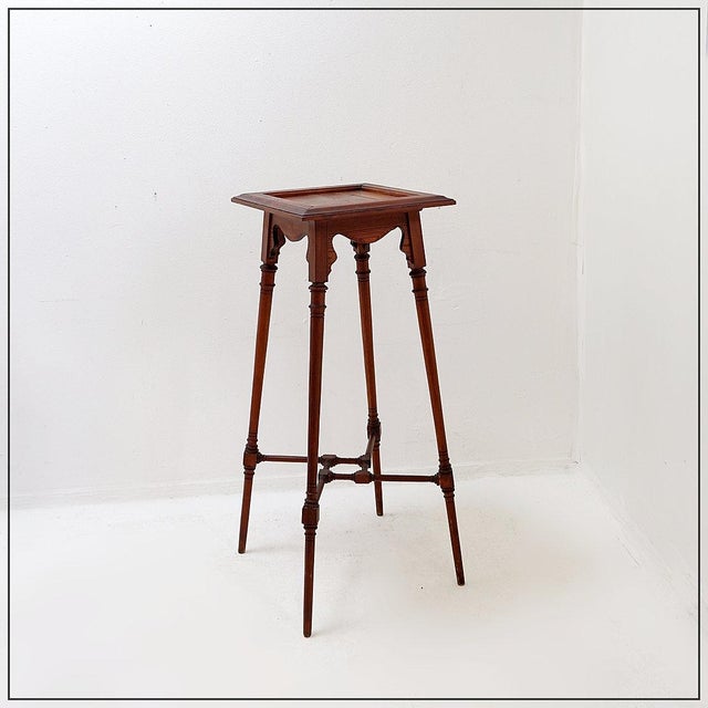 Art Nouveau Style Wooden Side Table For Sale - Image 16 of 16