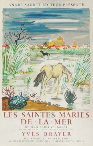 1964 Yves Brayer Les Saintes Maries De-La-Mer Poster