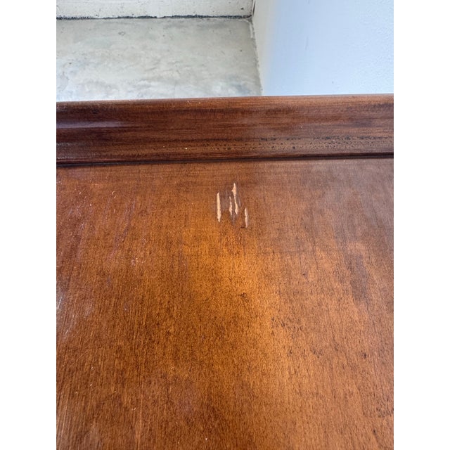 Vintage Hollywood Regency Style Carved Lion Wood Console Table For Sale - Image 9 of 12