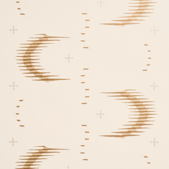 Contemporary Schumacher Aristelle Wallpaper In Bronze For Sale - Image 3 of 6