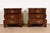 Late 20th Century Harden Furniture Georgian Solid Cherry Wood Three-Drawer Bedside Chests, Pair For Sale - Image 5 of 15