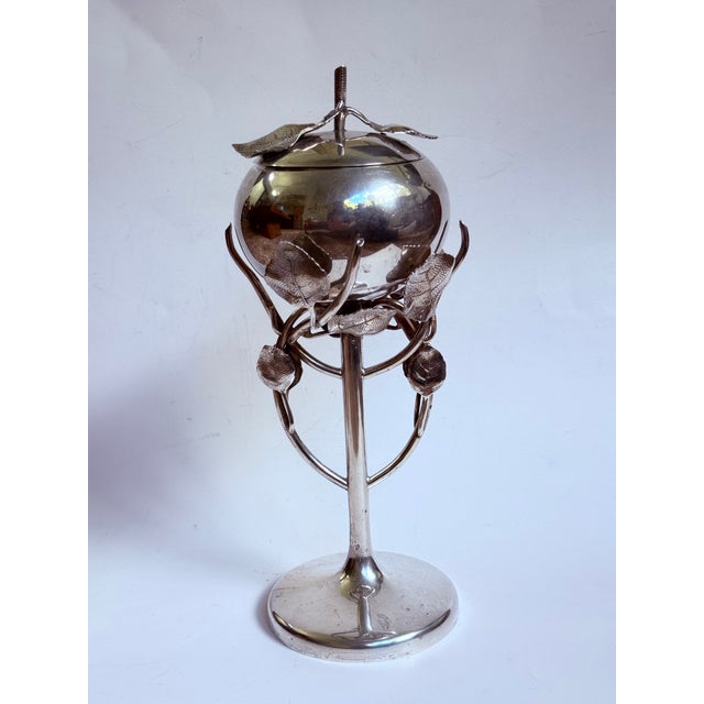 French Vintage Mid-Century French Silver-Plated Bloody Mary Accessory / Celery Salt Lidded Box by Armand Verrières For Sale - Image 3 of 11