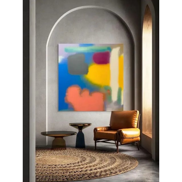 William Finlayson Jr. Acrylic Painting on wood Panel Titled “tbd" 56.75 x 58.75 2025 For Sale In West Palm - Image 6 of 9