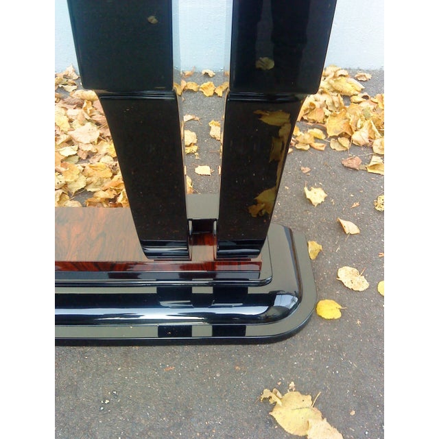 Black Large French Console Table, 1930s For Sale - Image 8 of 12