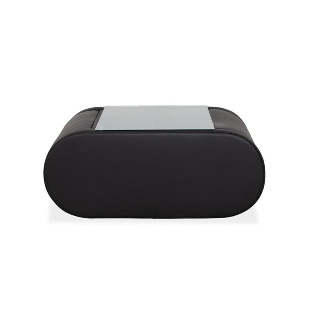 Joop! Swing Nightstand Side Table Sideboard Leather Black with Drawer and Shelf For Sale - Image 9 of 10