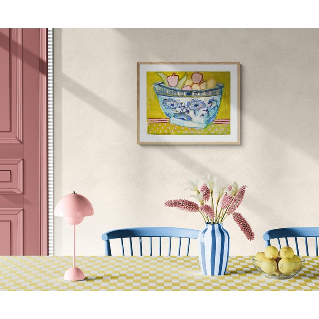 Not Yet Made - Made To Order "Bowl of Fruit" Original Colorful Painting by Shann Spishak For Sale - Image 5 of 6