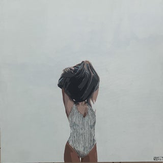 Joanna Woyda, The Beach: A Shirt, 2025, Acrylic on Canvas For Sale