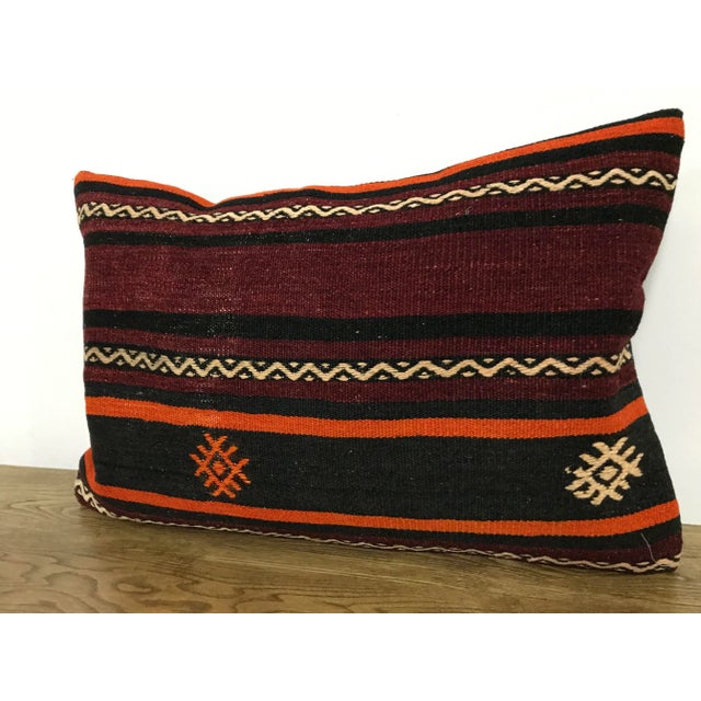 Boho Chic Vintage Turkish Anatolian Striped Pillow Cover For Sale - Image 3 of 6