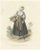 Compte-Calix, Sardinian Shepherdess, 1853, Hand-Colored Print For Sale