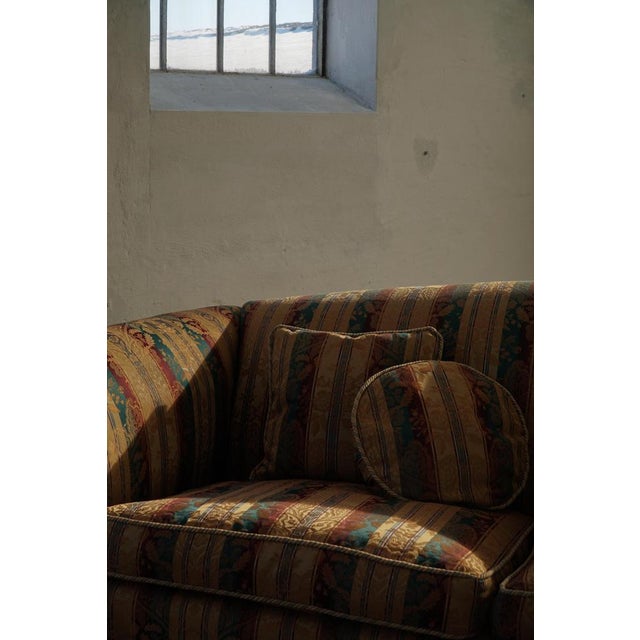 Empire Style Sofa with Cushions and Castors, Denmark, 1960s For Sale - Image 6 of 18