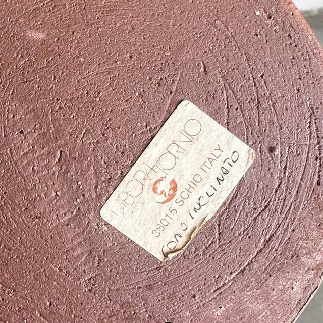 Exquisite Hand-Painted Ceramic Decorative Cones attributed to Giancarlo Scapin, 1970s, Set of 2 For Sale - Image 11 of 12