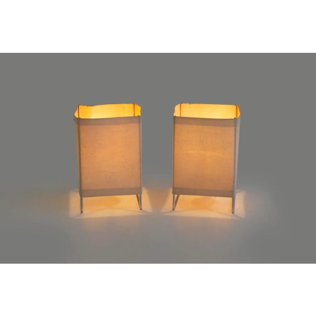 1950s Gregory Van Pelt for Wireworks Box Kite Lamps - a Pair For Sale - Image 4 of 9