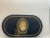 Vintage Cameo Oval Felt Backed Mirror For Sale - Image 4 of 6