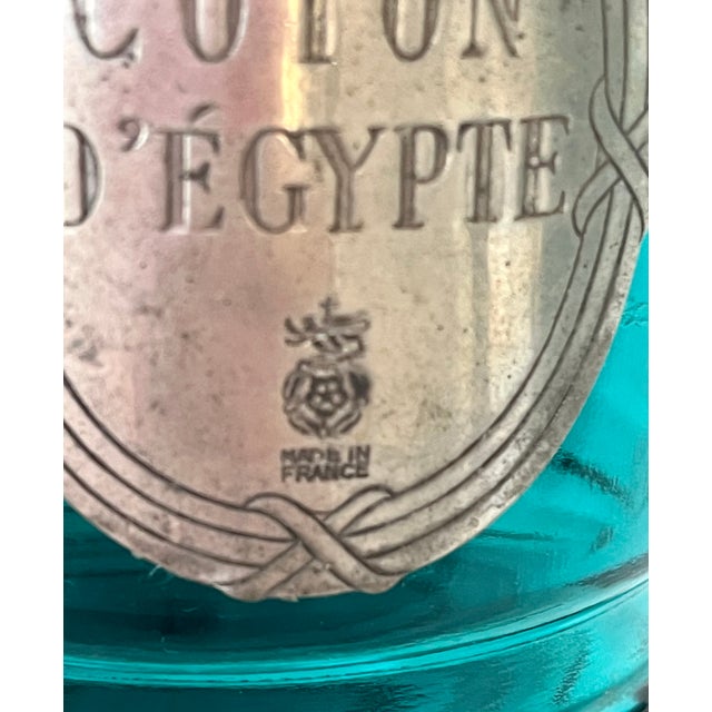 French Apothecary Glass/Pewter Bath Jar Set For Sale - Image 14 of 15