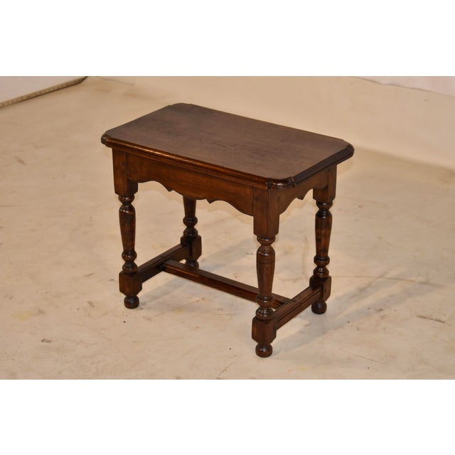 19th Century 19th Century English Oak Stool For Sale - Image 5 of 10