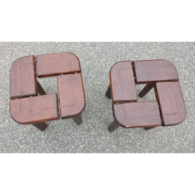 Mid-Century Modern Set of Finnish Stools by Olof Ottelin, 1958 For Sale - Image 3 of 10