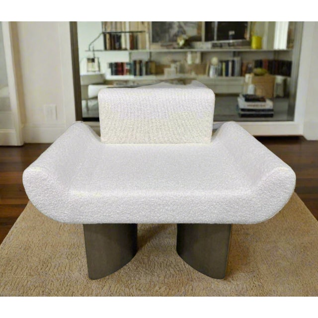 2020s Coco White Modern Accent Chair For Sale - Image 5 of 6