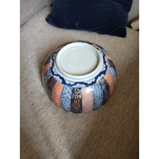 Antique Imari Punch Bowl For Sale In San Antonio - Image 6 of 9
