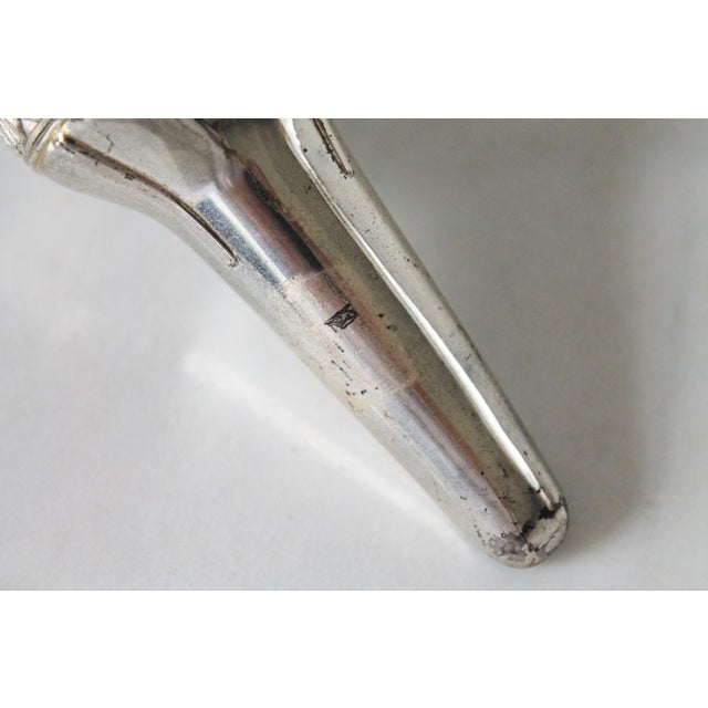 Silver Vintage Silver Plated Vermiel Interior Wine Aerator & Funnel Tudor Rose Oenophil For Sale - Image 8 of 10
