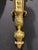 Wood Mid 20th Century Pair Of French Louis XVI Carved Giltwood 3-Arm Sconces For Sale - Image 7 of 8
