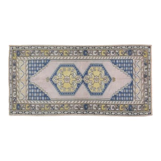 Vintage Turkish Anatolian Hand Knotted Wool Rug, 3'5X7 For Sale