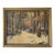 1900s American Tonalist Winter Forest Landscape Oil Painting by f.m. Lamb - Framed For Sale