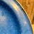 Blue 1960s Speckled Blue 15 Enamelware Plates Camping Dinnerware Mexico For Sale - Image 8 of 8