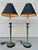 Pair of Vintage Frederick Cooper Verdigris Candlestick Buffet Table Lamps For Sale In San Diego - Image 6 of 18
