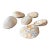 Set of 6 Fossilized Clam Shells / Natural Specimens For Sale